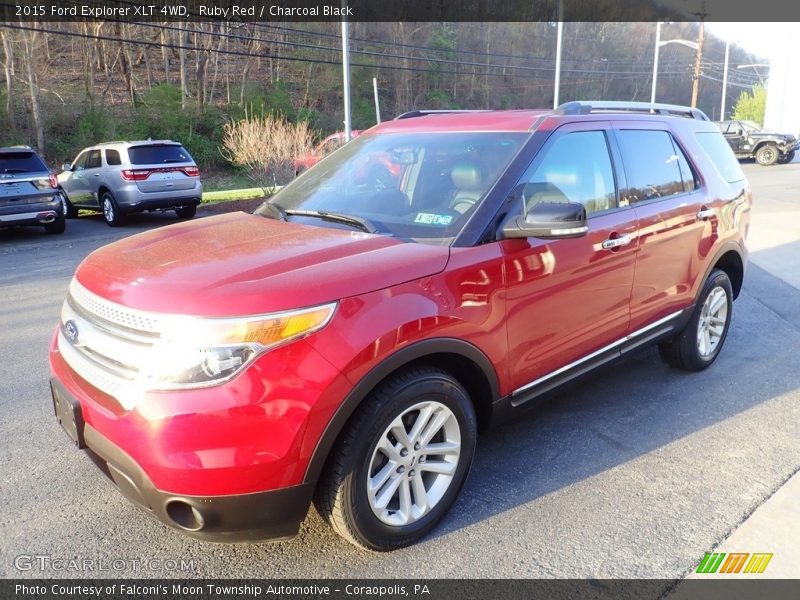 Ruby Red / Charcoal Black 2015 Ford Explorer XLT 4WD