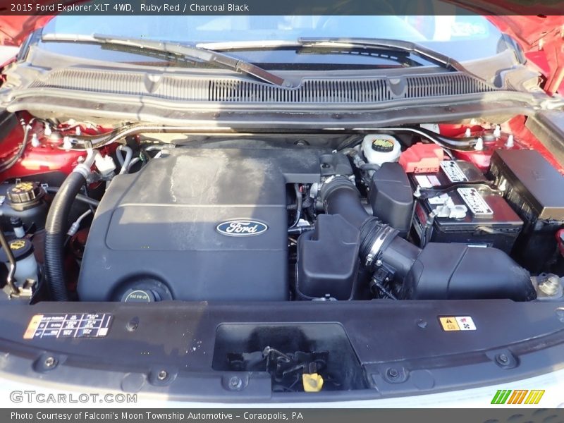 Ruby Red / Charcoal Black 2015 Ford Explorer XLT 4WD