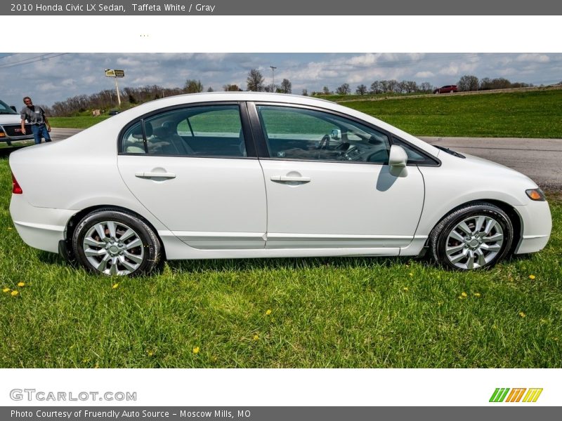 Taffeta White / Gray 2010 Honda Civic LX Sedan