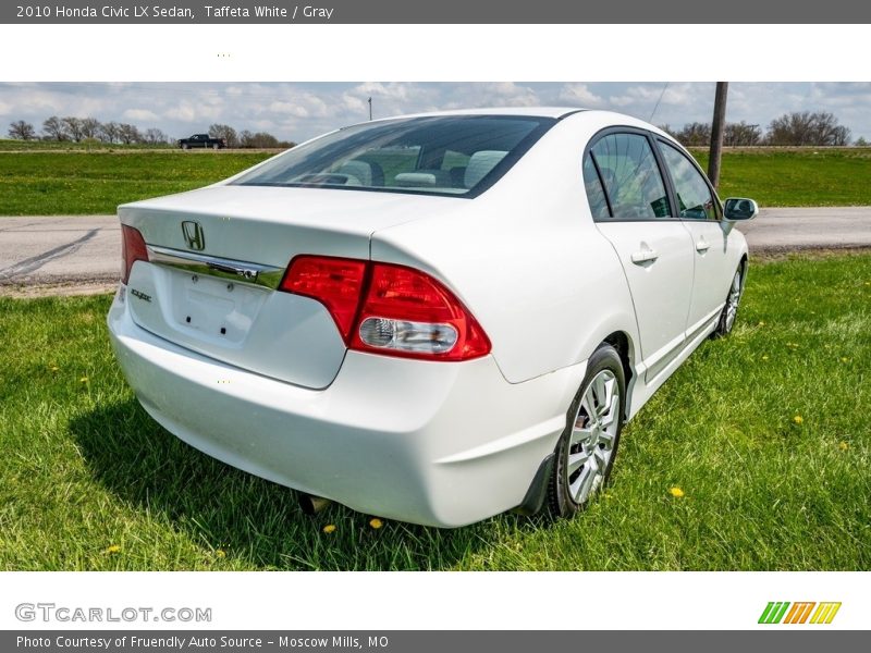 Taffeta White / Gray 2010 Honda Civic LX Sedan