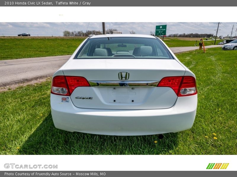 Taffeta White / Gray 2010 Honda Civic LX Sedan
