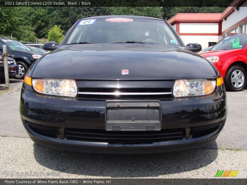 Black / Black 2001 Saturn L Series L200 Sedan