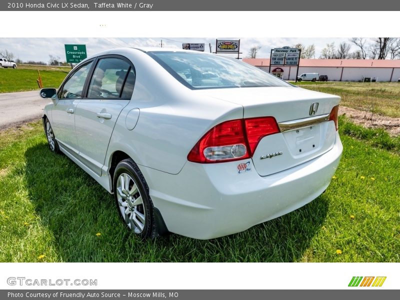 Taffeta White / Gray 2010 Honda Civic LX Sedan