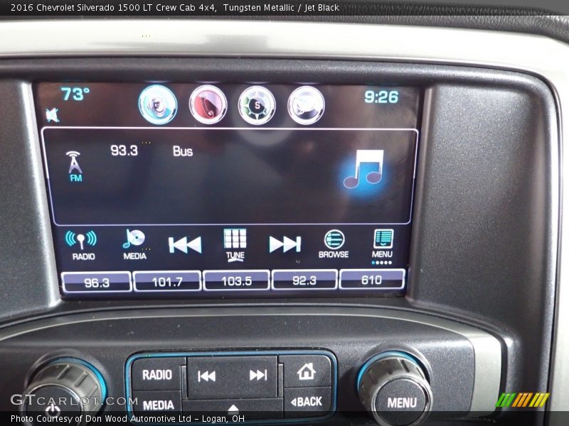 Tungsten Metallic / Jet Black 2016 Chevrolet Silverado 1500 LT Crew Cab 4x4