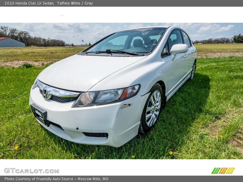 Taffeta White / Gray 2010 Honda Civic LX Sedan