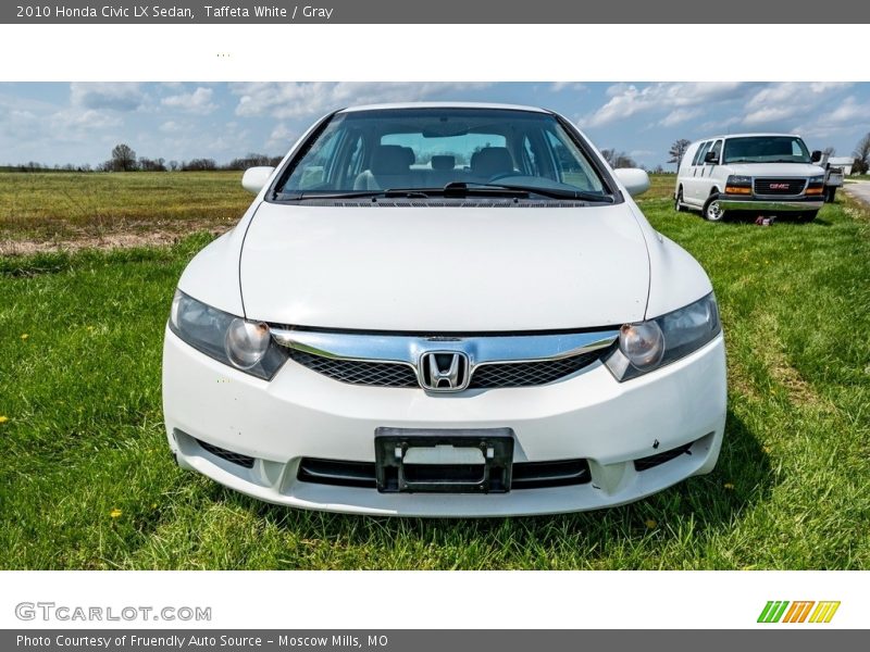 Taffeta White / Gray 2010 Honda Civic LX Sedan