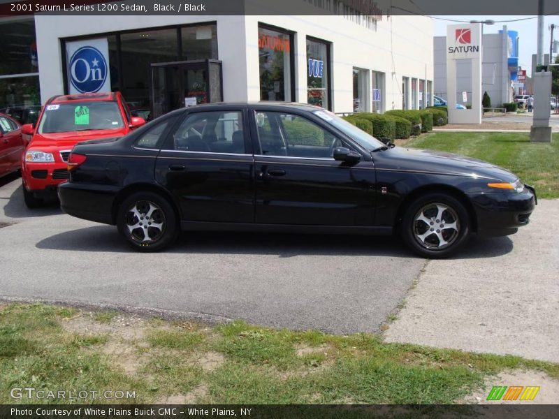 Black / Black 2001 Saturn L Series L200 Sedan