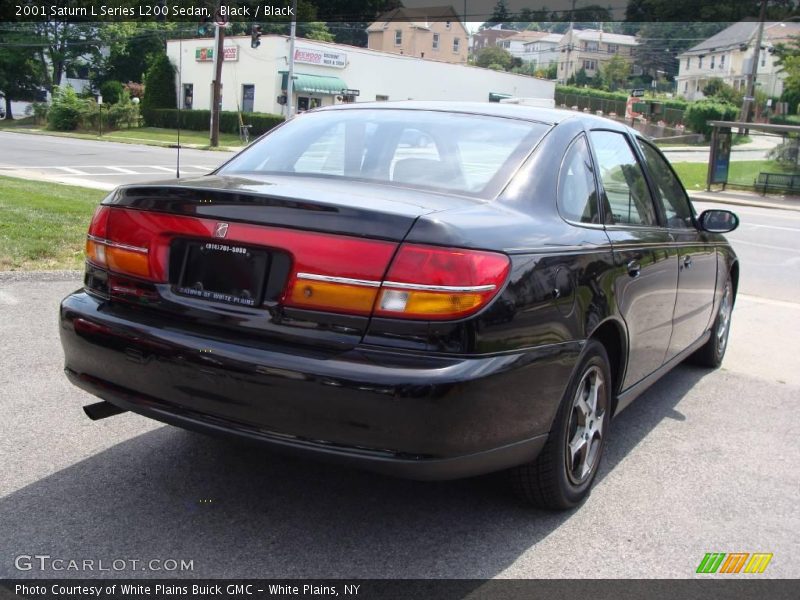Black / Black 2001 Saturn L Series L200 Sedan
