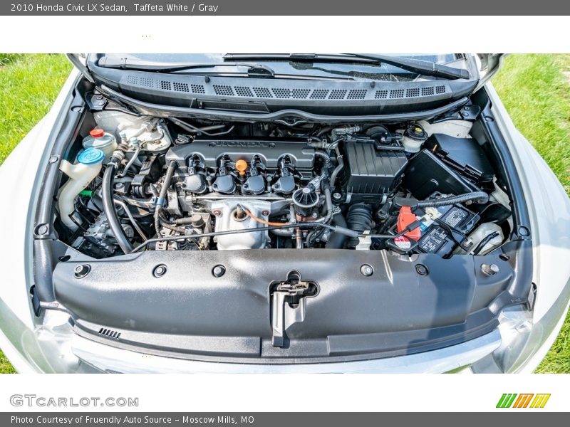 Taffeta White / Gray 2010 Honda Civic LX Sedan