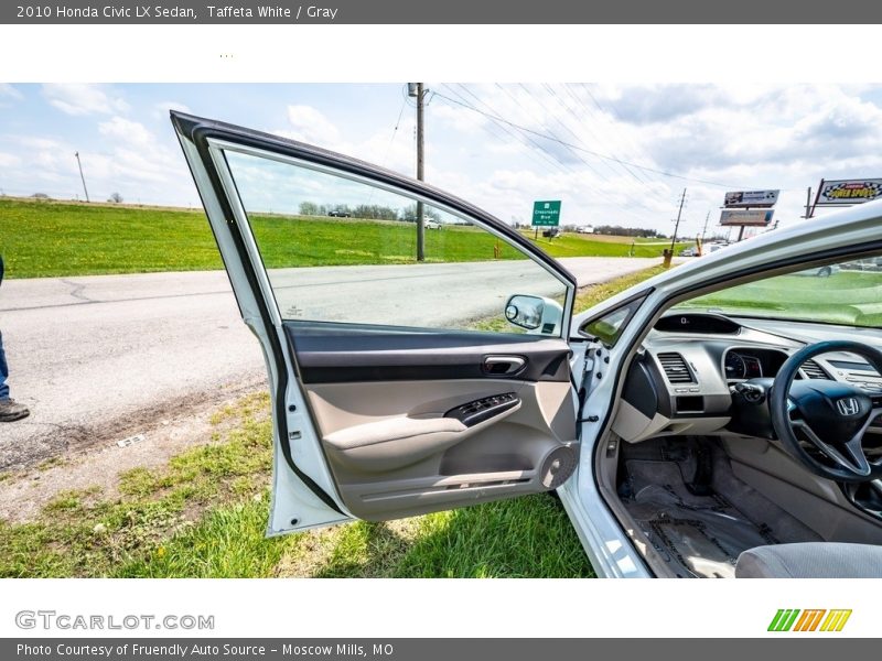 Taffeta White / Gray 2010 Honda Civic LX Sedan