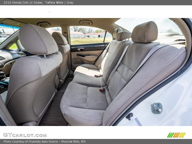 Taffeta White / Gray 2010 Honda Civic LX Sedan