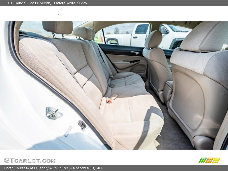 Taffeta White / Gray 2010 Honda Civic LX Sedan