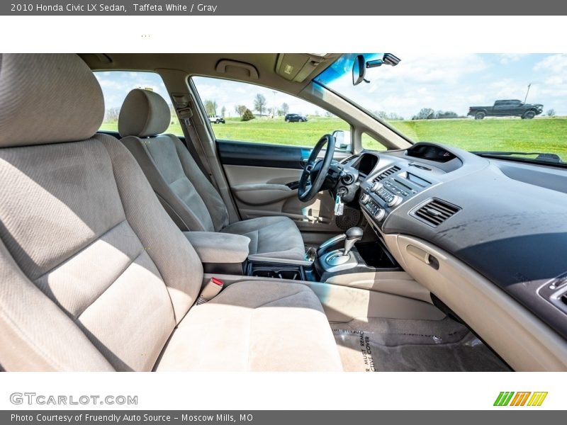 Taffeta White / Gray 2010 Honda Civic LX Sedan