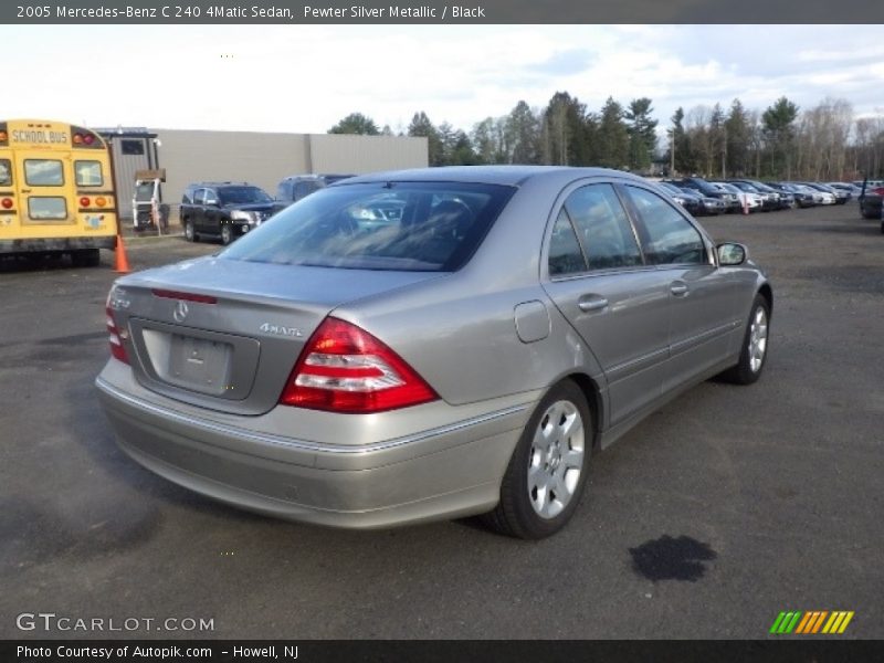 Pewter Silver Metallic / Black 2005 Mercedes-Benz C 240 4Matic Sedan