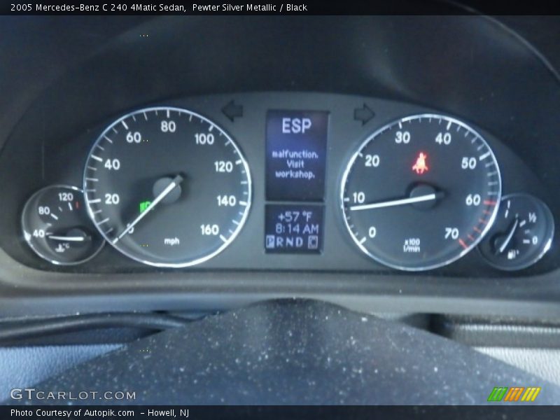 Pewter Silver Metallic / Black 2005 Mercedes-Benz C 240 4Matic Sedan