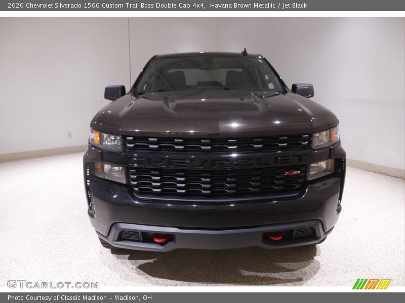 Havana Brown Metallic / Jet Black 2020 Chevrolet Silverado 1500 Custom Trail Boss Double Cab 4x4