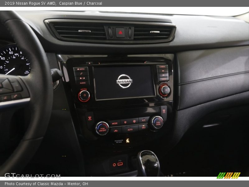 Caspian Blue / Charcoal 2019 Nissan Rogue SV AWD