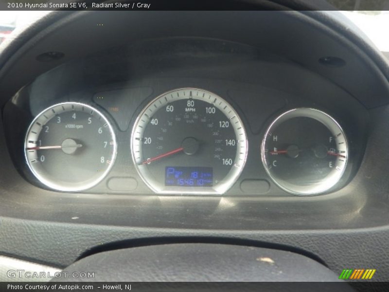 Radiant Silver / Gray 2010 Hyundai Sonata SE V6