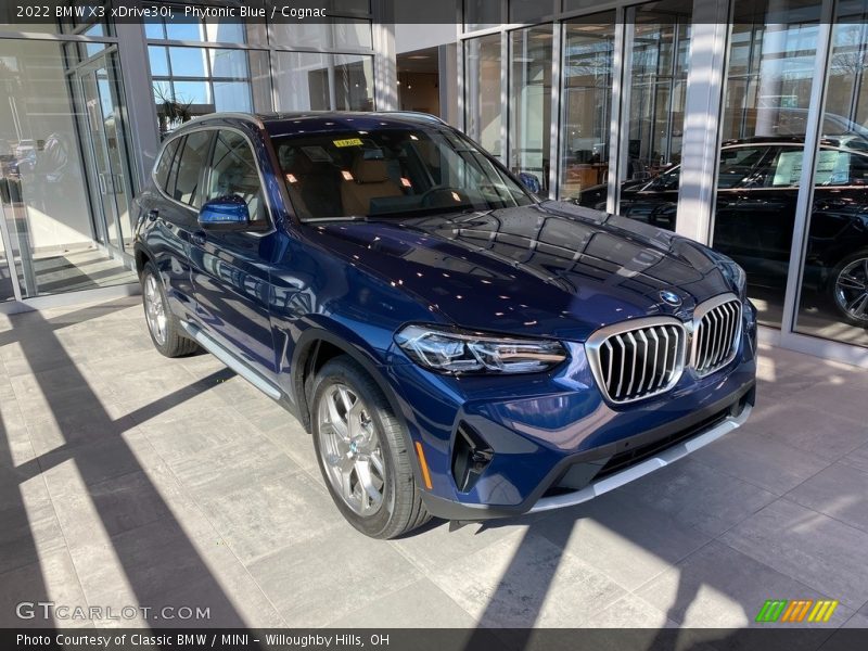 Phytonic Blue / Cognac 2022 BMW X3 xDrive30i