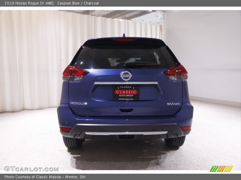 Caspian Blue / Charcoal 2019 Nissan Rogue SV AWD