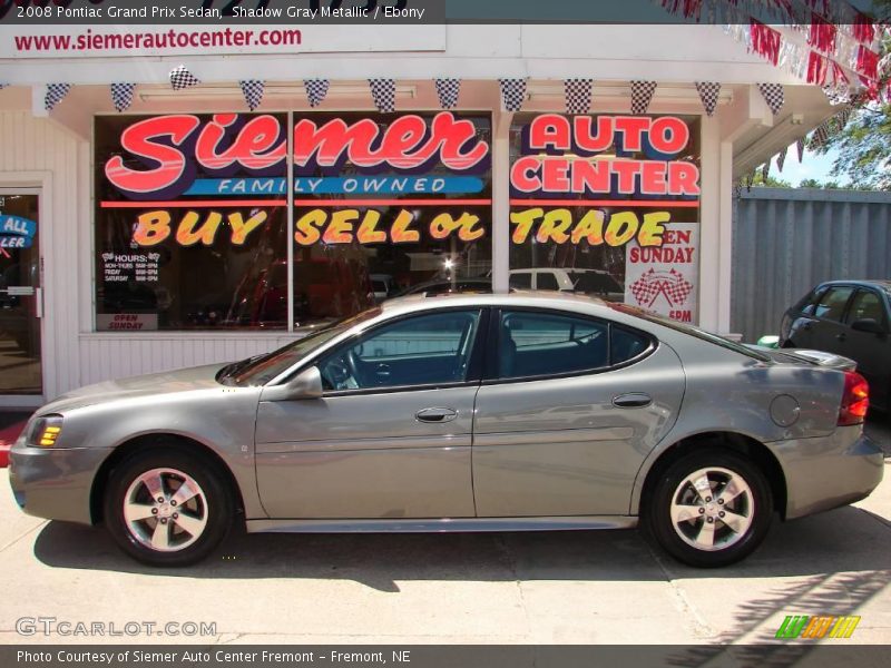 Shadow Gray Metallic / Ebony 2008 Pontiac Grand Prix Sedan