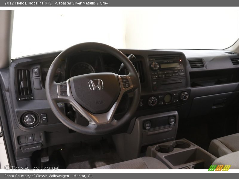 Alabaster Silver Metallic / Gray 2012 Honda Ridgeline RTS