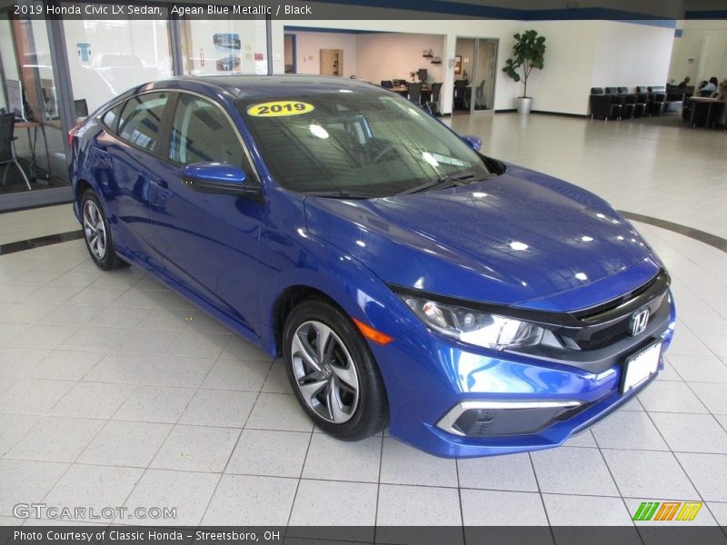 Front 3/4 View of 2019 Civic LX Sedan