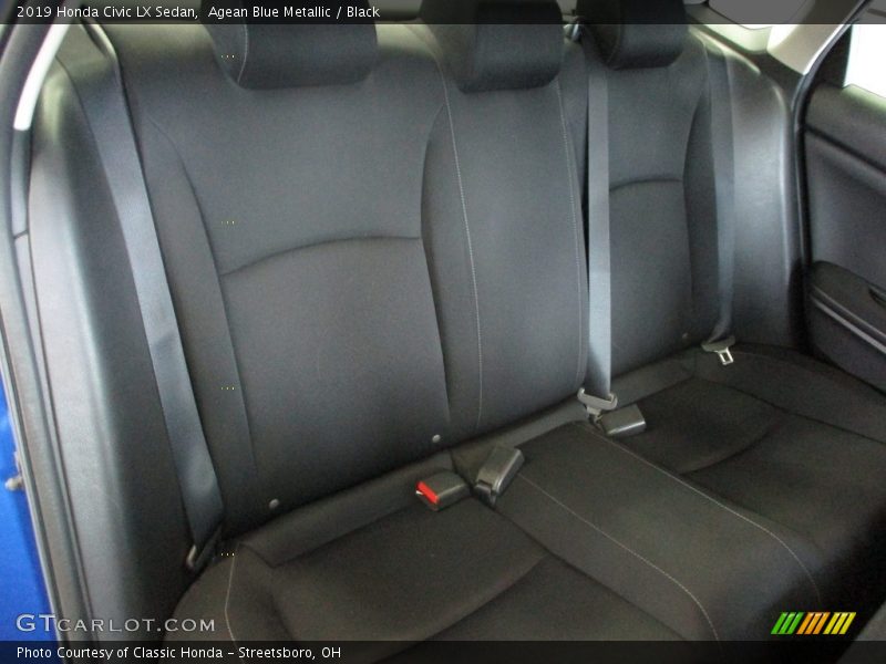 Agean Blue Metallic / Black 2019 Honda Civic LX Sedan