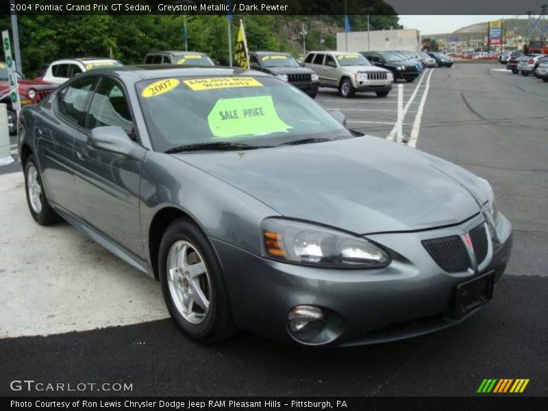 Greystone Metallic / Dark Pewter 2004 Pontiac Grand Prix GT Sedan