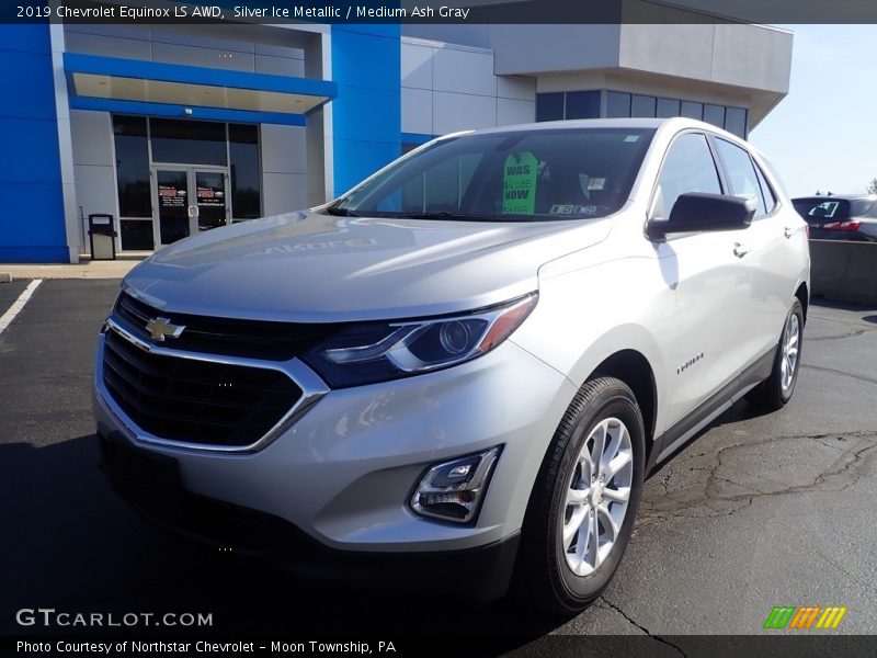 Silver Ice Metallic / Medium Ash Gray 2019 Chevrolet Equinox LS AWD