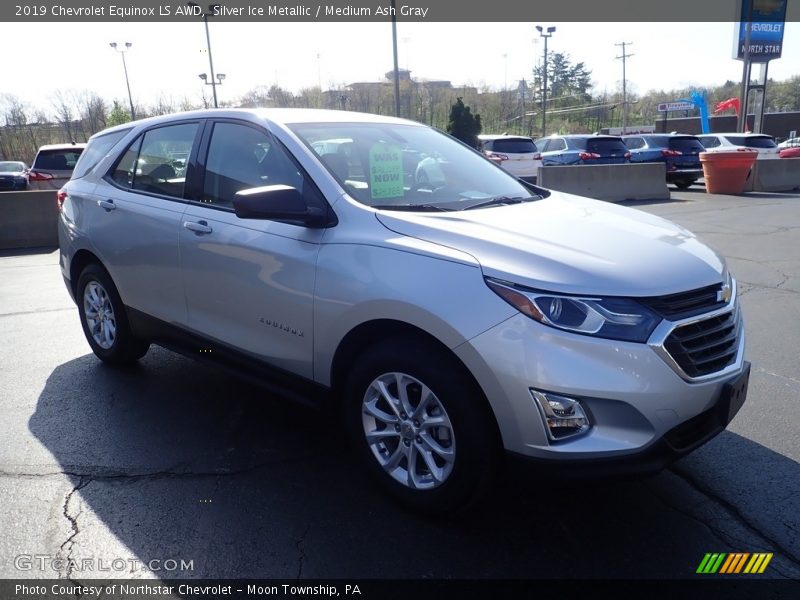 Silver Ice Metallic / Medium Ash Gray 2019 Chevrolet Equinox LS AWD