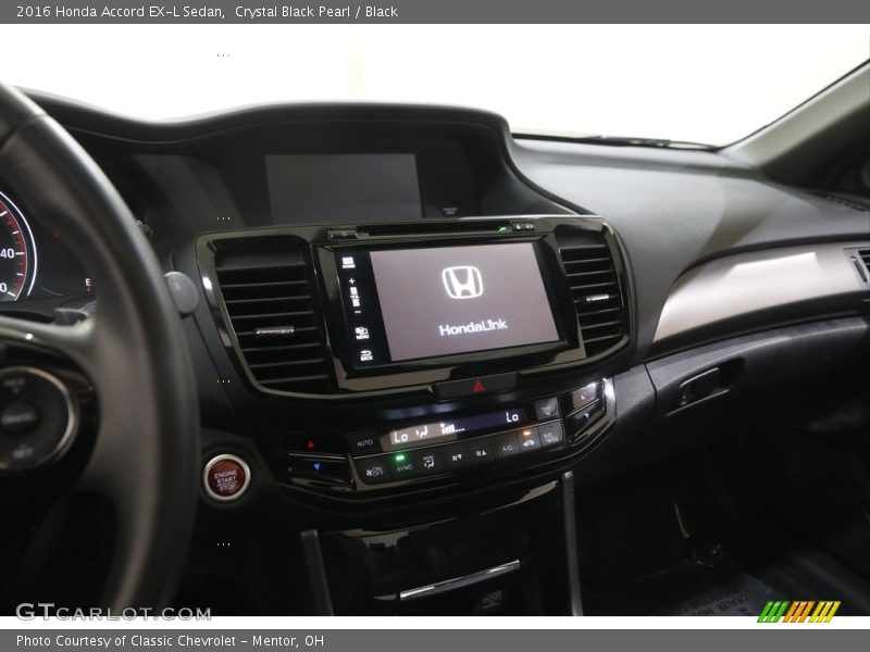 Crystal Black Pearl / Black 2016 Honda Accord EX-L Sedan
