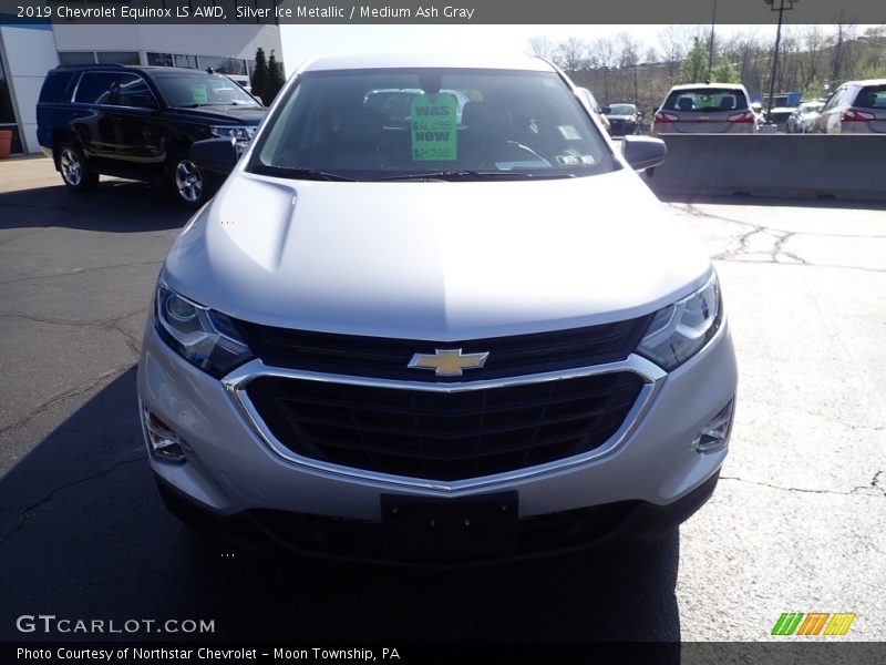 Silver Ice Metallic / Medium Ash Gray 2019 Chevrolet Equinox LS AWD