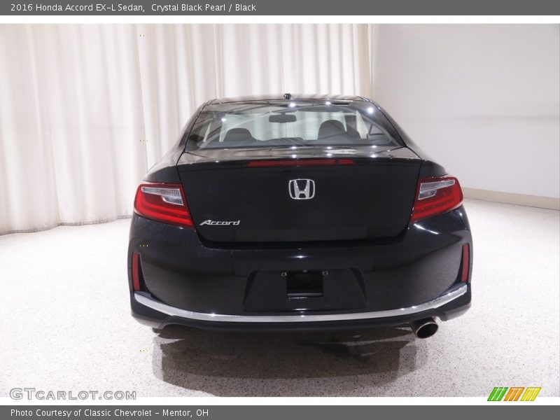 Crystal Black Pearl / Black 2016 Honda Accord EX-L Sedan