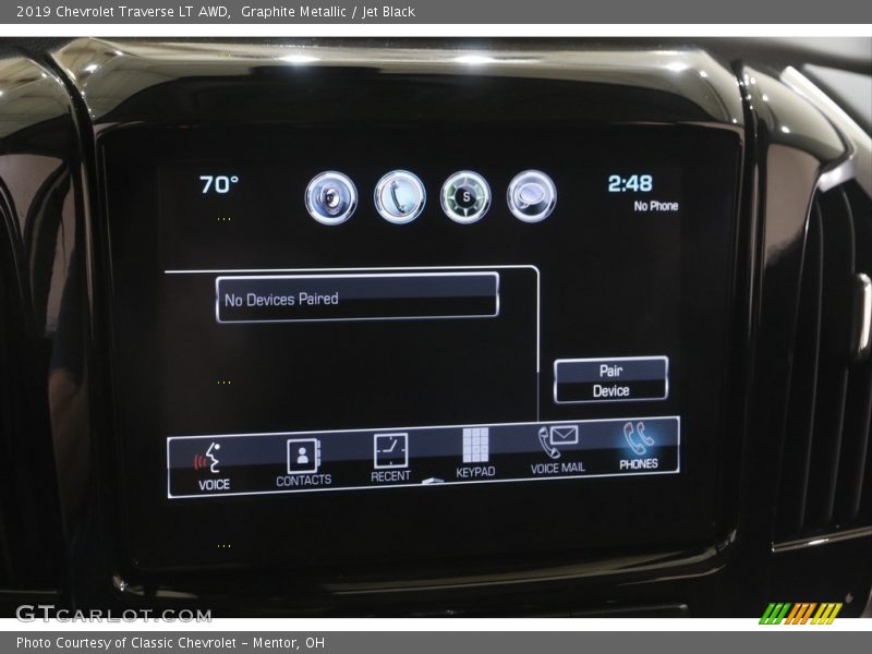 Graphite Metallic / Jet Black 2019 Chevrolet Traverse LT AWD