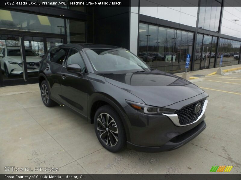 Machine Gray Metallic / Black 2022 Mazda CX-5 S Premium AWD