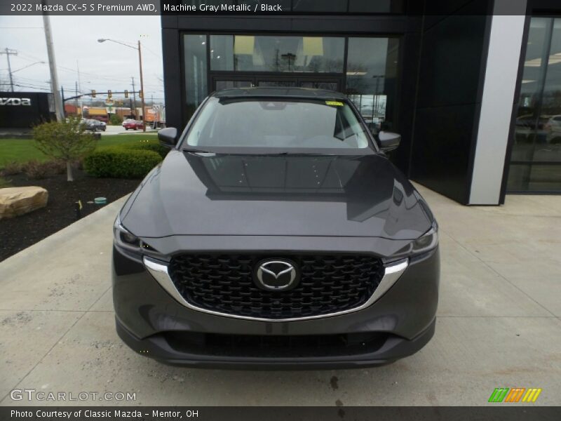 Machine Gray Metallic / Black 2022 Mazda CX-5 S Premium AWD