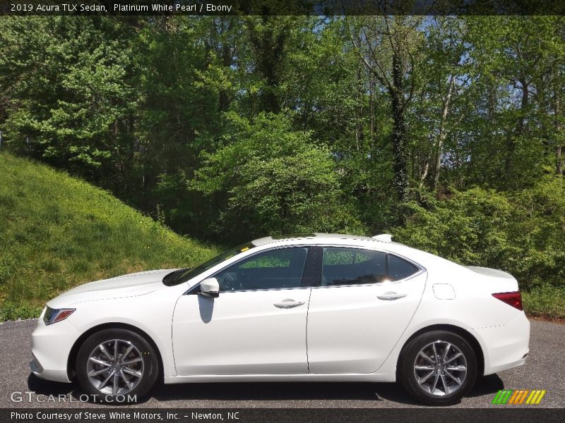 Platinum White Pearl / Ebony 2019 Acura TLX Sedan