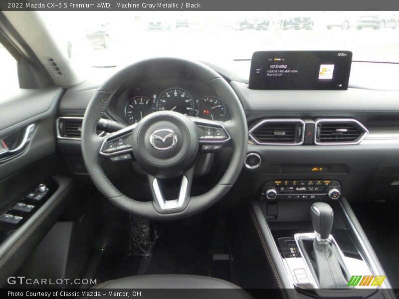 Machine Gray Metallic / Black 2022 Mazda CX-5 S Premium AWD