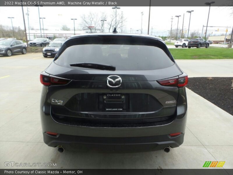 Machine Gray Metallic / Black 2022 Mazda CX-5 S Premium AWD