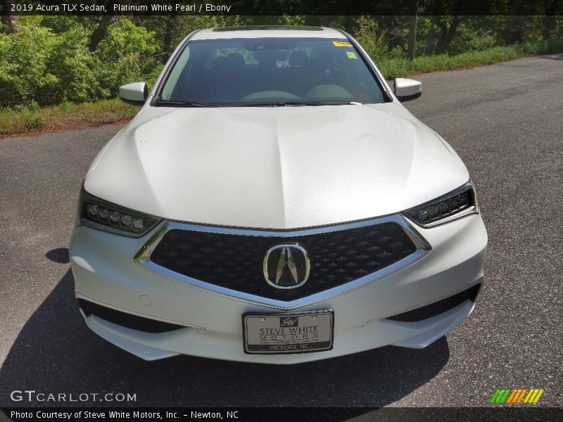 Platinum White Pearl / Ebony 2019 Acura TLX Sedan