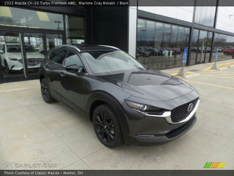 Machine Gray Metallic / Black 2022 Mazda CX-30 Turbo Premium AWD