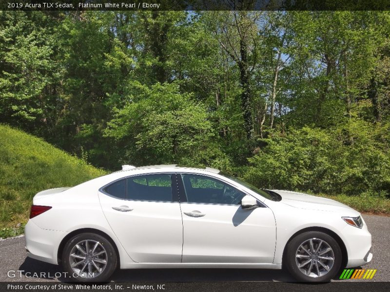 Platinum White Pearl / Ebony 2019 Acura TLX Sedan