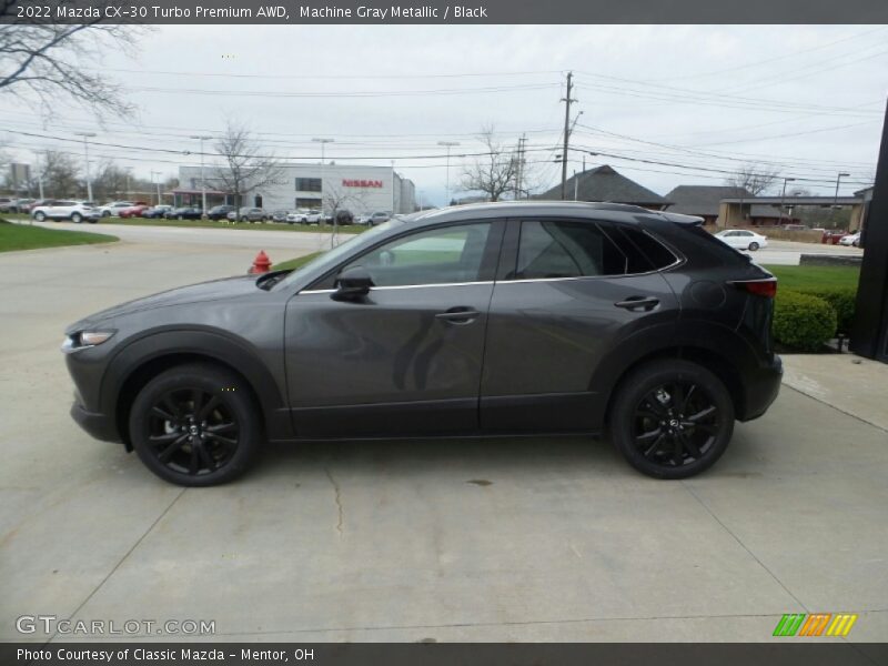 Machine Gray Metallic / Black 2022 Mazda CX-30 Turbo Premium AWD