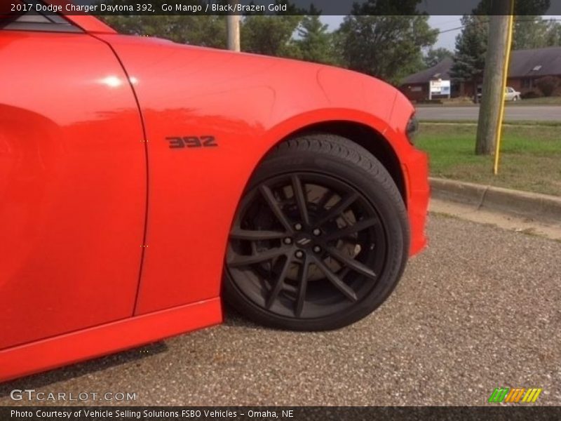 Go Mango / Black/Brazen Gold 2017 Dodge Charger Daytona 392
