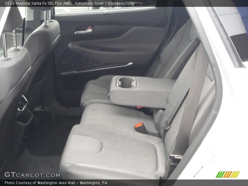 Symphony Silver / Espresso/Gray 2019 Hyundai Santa Fe SEL Plus AWD