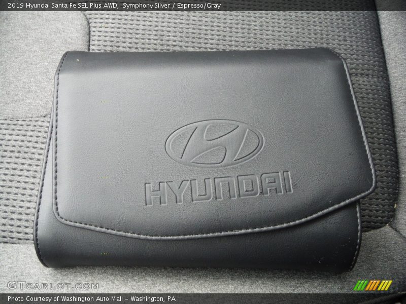 Symphony Silver / Espresso/Gray 2019 Hyundai Santa Fe SEL Plus AWD