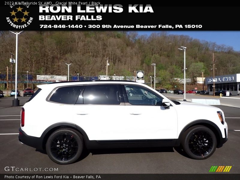 Glacial White Pearl / Black 2022 Kia Telluride SX AWD