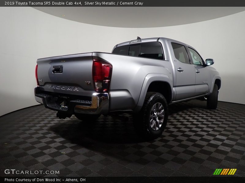 Silver Sky Metallic / Cement Gray 2019 Toyota Tacoma SR5 Double Cab 4x4