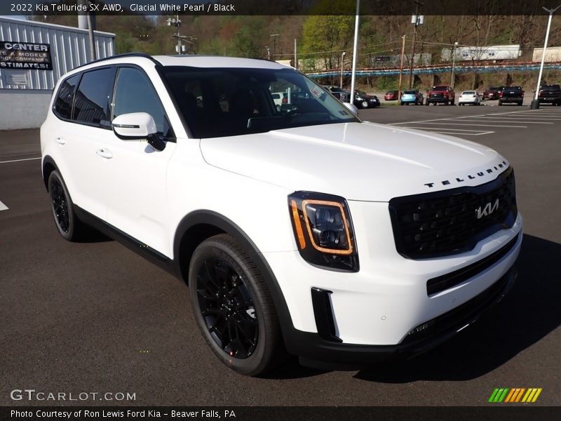 Glacial White Pearl / Black 2022 Kia Telluride SX AWD